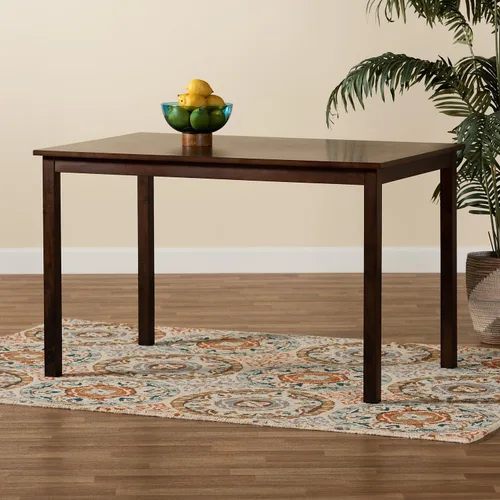 Vista 2 de Baxton Studio Mesa de comedor moderna Andrew