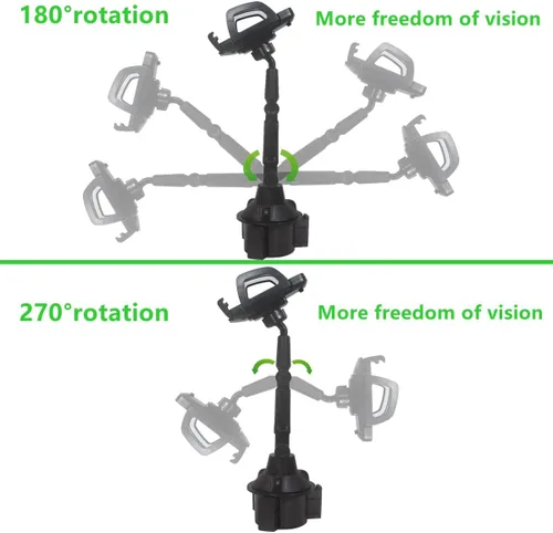 Vista 5 de Soporte universal para teléfono para carrito de golf, soporte universal para todos los teléfonos celulares de 4.7 a 6.8 pulgadas, compatible