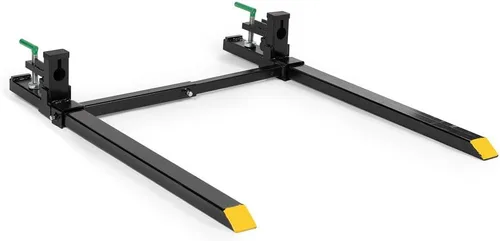 Vista 11 de Titan Attachments Horquillas de palé de sujeción de 60" de servicio medio, longitud de horquilla de 46" x 4", capacidad nominal de 4,000 LB, fácil