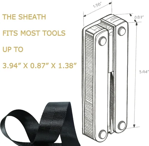 Vista 5 de Tijeras y alicates multiherramienta 21 en 1 con cortadores de tungsteno, autobloqueo Kit EDC duradero y resistente para camping, reparación, Negro