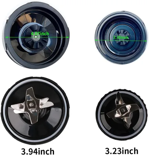 Vista 3 de Anillo de sellado de junta de goma de repuesto compatible con Ninja Blender (4 piezas de 3.2 pulgadas)
