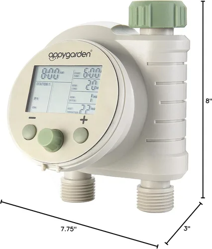 Vista 8 de Appy Garden Edge 2 Plus Temporizador automático programable para grifo de manguera de rociador (doble puerto)