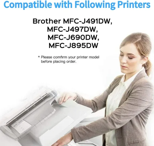 Vista 3 de F FINDERS&CO LC3011BK - Cartucho de tinta negra de repuesto para impresora Brother LC 3011 LC3011XL compatible con impresora Brother MFC-J491DW