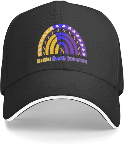 Vista 2 de Awareness - Gorra de béisbol arcoíris para hombres y mujeres, para deportes al aire libre, ajustable, ala plana