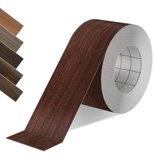 Vista 11 de Bandas de borde de PVC negro, rollo de 1 1/2 "x 10 pies - Borde flexible pre-pegado