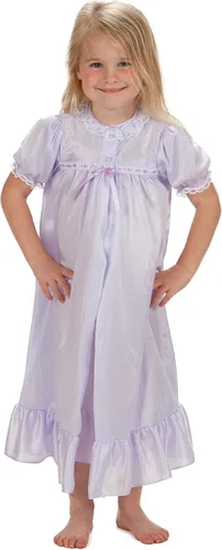 Vista 2 de Laura Dare Conjunto de Peignoir tradicional de manga corta para niñas grandes, (8-14)