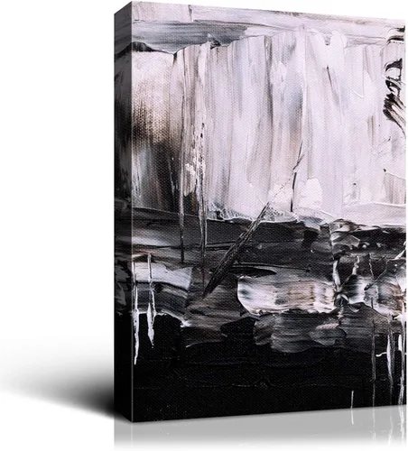Vista 27 de Denzoer - Lienzo decorativo para pared, pintura abstracta, decoración de pared, pintura contemporánea con envoltura de galería, ilustraciones