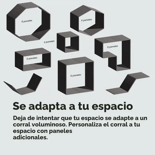 Vista 8 de IRIS USA Corralito para mascotas de ejercicio de 4 paneles de 24 pulgadas, corral para cachorros y perros pequeños y medianos, mantiene a las Gris