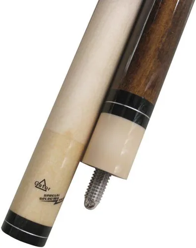 Vista 6 de Champion ST Billiards - Taco de billar de arce marrón, estuche de billar blanco, guante de billar, 20 onzas