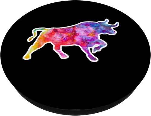 Vista 2 de Show Livestock Bulls Vet Tech – PopSockets agarre y soporte para teléfonos y tabletas, Negro