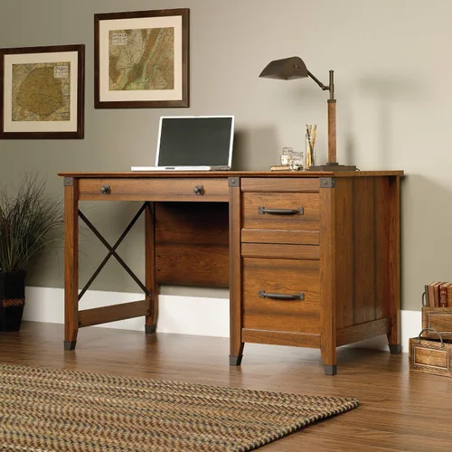 Vista 2 de Sauder Carson – Escritorio forjado cerezo Washington, Madera