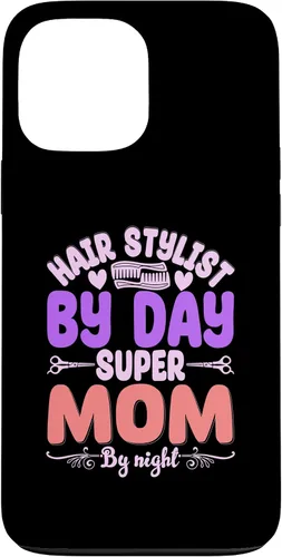 Vista 24 de Hair Stylists by Day Super Mom by Night Hair Stylist Case para iPhone 17