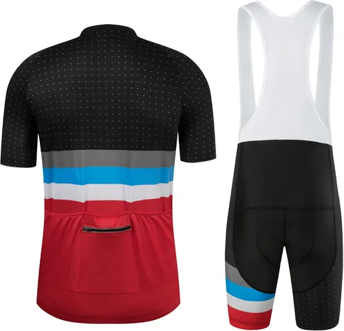 Vista 2 de Coconut Ropamo CR - Conjunto de camiseta de ciclismo para hombre de manga corta Jersye kits de ciclismo pantalones cortos con acolchado 3D