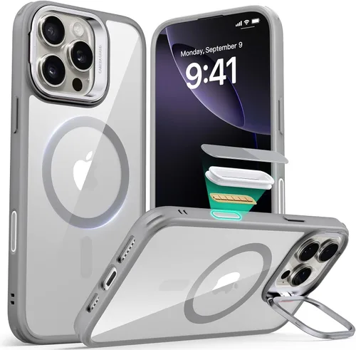 Vista 58 de ESR Funda para iPhone 13 Pro, compatible con MagSafe, protección de grado militar a prueba de golpes, soporte de anillo de cámara integrado, funda