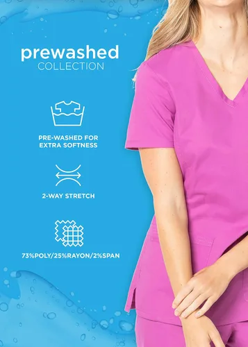 Vista 7 de Landau Pantalones médicos prelavados de 6 bolsillos elásticos para mujer 2024