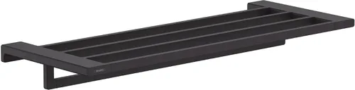 Vista 7 de Hansgrohe -Toallero con soporte de 26 pulgadas en cromo negro cepillado, 41751340