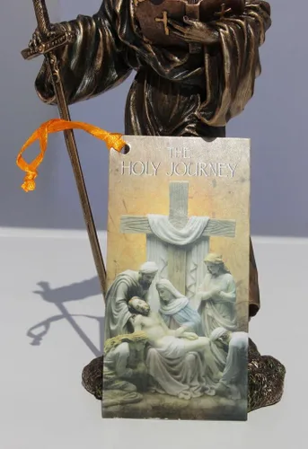 Vista 4 de US Figura de color bronce de San Pablo, el apóstol de los gentiles de 7.88 pulgadas