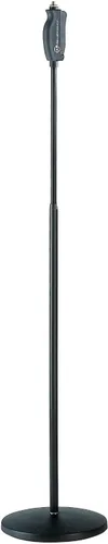 Vista 2 de K&M - König & Meyer 26010.500.55 - Soporte para micrófono - Base redonda de altura ajustable - Grado profesional - Fabricado en Alemania - Negro
