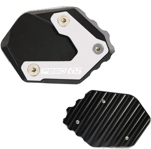 Vista 2 de Placa de extensión de pie CNC para motocicleta, soporte lateral para BMW F850GS F750GS F 750 850 GS 2016 2018 2019 (color negro)