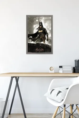 Vista 6 de Trends International DC Comics Video Game-Arkham Knight-Batgirl - Póster de pared, 14.72 x 22.37 pulgadas, versión enmarcada de madera de granero