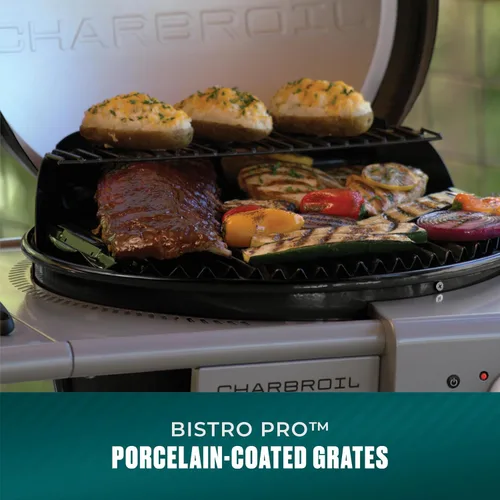 Vista 6 de Parrilla eléctrica y plancha Bistro Pro + modo carbón, negra - 25302145
