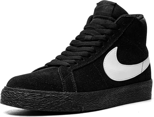 Vista 3 de Nike Mens Zoom Blazer Mid SB 864349 007 NegroBlanco - Talla 4.5, NegroNegroNegroBlanco