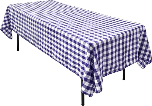 Vista 43 de AK TRADING CO. Mantel rectangular de poliéster de 60 x 102 pulgadas, fabricado en Estados Unidos, resistente a las arrugas, ignífugo, duradero