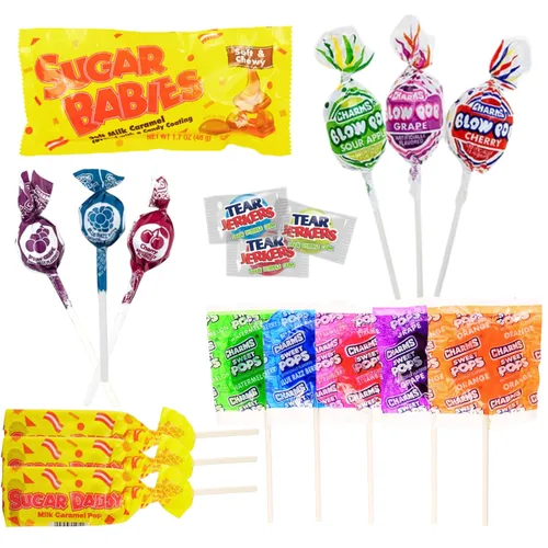 Vista 3 de Party Candy - Mezcla variada de caramelos a granel de 5 libras, paletas, chicles, rellenos de piñata surtidos, sin maní, sin gluten