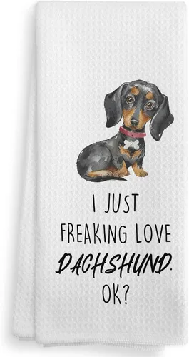 Vista 30 de Basset Hound Dog - Juego de 2 toallas de cocina y paños de cocina, decoración de perro, regalos de Basset Hound para mujeres, 16 x 24 pulgadas