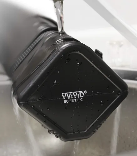 Vista 3 de VViViD Tubo telescópico de plástico negro para dibujo y cartera (25-41")