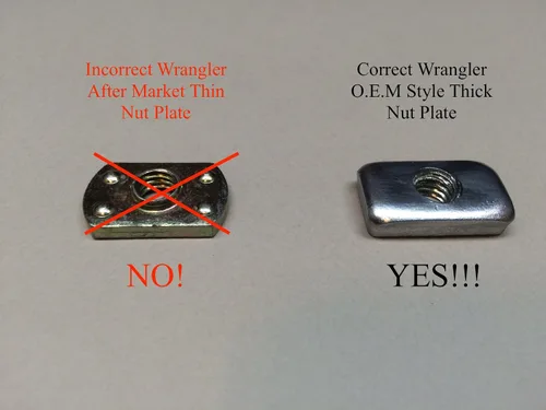 Vista 3 de Tornillos de tuercas universales fáciles de poner y quitar para Jeep Wrangler 1987 a 2019 YJ TJ JK
