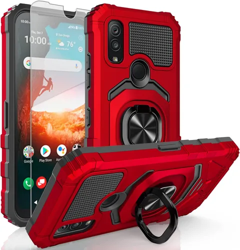 Vista 11 de Ailiber DuraSport UW C6930 - Funda compatible con Kyocera DuraSport 5G, con protector de pantalla, soporte de anillo para montaje magnético