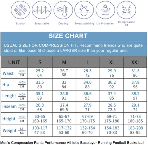 Vista 5 de Pantalones de compresión para hombre, mallas con bolsillos, para deportes de secado fresco, mallas atléticas para baloncesto y correr