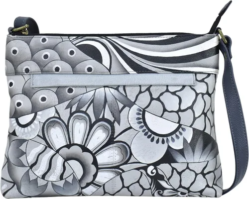 Vista 19 de Anna by Anuschka Women's Genuine Leather Medium Crossbody with External Zipper Pocket