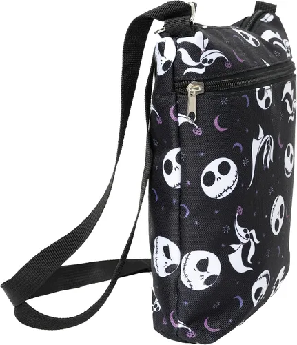 Vista 7 de Disney Bolso bandolera Nightmare Before Christmas Jack Skellington AOP Sling para mujer, Negro