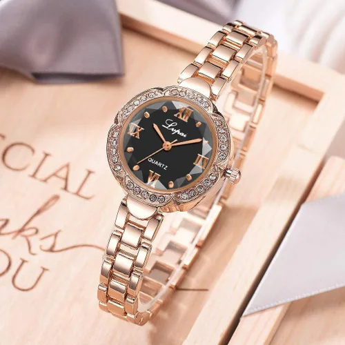Vista 3 de Bokeley - Reloj de cuarzo para mujer, acero inoxidable, con pulsera
