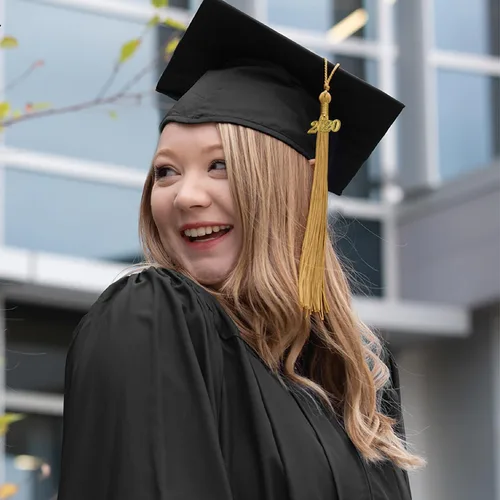 Vista 5 de Endea Graduation - Borla de un solo color con fecha dorada (Oro Antiguo, 2020)
