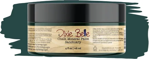 Vista 343 de Pintura para muebles con acabado de tiza Dixie Belle Paint Company - Amatista (4oz) - Pintura mineral de tiza chic púrpura profundo mate