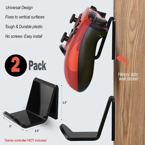 Vista 3 de JDS - Soporte universal de acrílico para PS4, PS5, Xbox, consolas de interruptores, soporte para control de juegos para almacenamiento y pantalla, 1