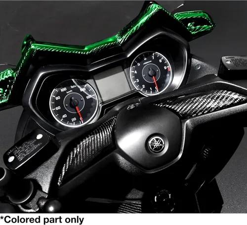 Vista 5 de MOS - Cubierta de tablero de fibra de carbono en forma de M compatible con Yamaha Xmax 250 300 2017-2022