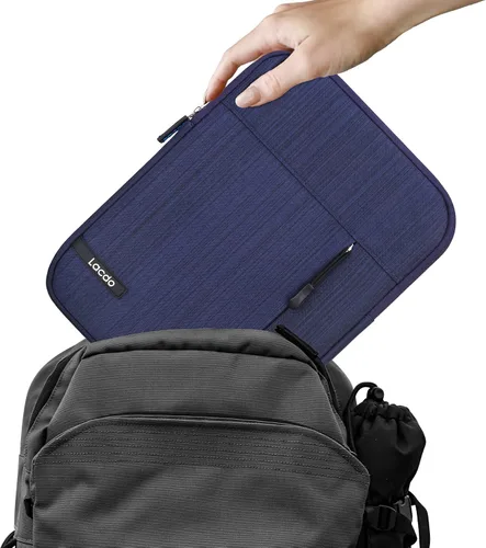 Vista 6 de Lacdo Funda para iPad mini 7, estuche para iPad mini 7 (A17 Pro)/6/5/4/3/2, Samsung Galaxy Tab A7 Lite de 8,7" / Galaxy Tab A de 8,0", funda Azul