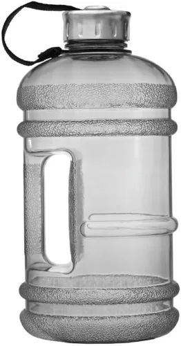 Vista 7 de New Wave Enviro Botella de agua icónica de 2.2 litros sin BPA con tapa de acero inoxidable, asa integrada para un fácil transporte, botella