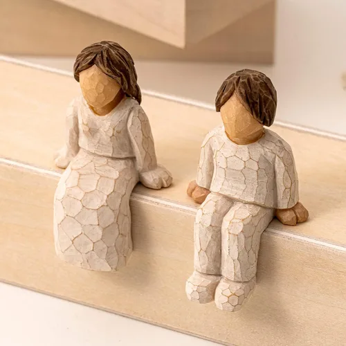 Vista 4 de Figuras combinadas personalizadas para elegir tu familia, 10 años que hicimos una escultura de resina familiar, figura esculpida pintada a mano