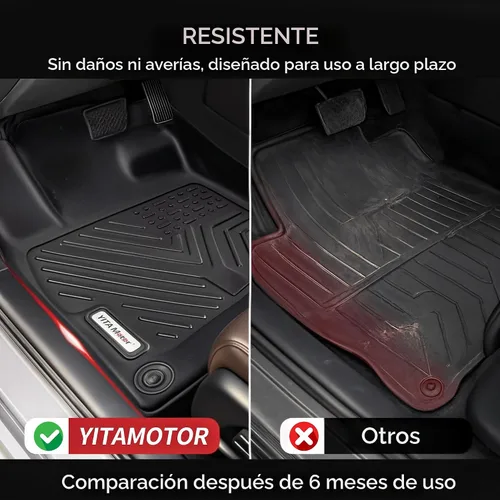 Vista 7 de YITAMOTOR Alfombrillas de Piso Compatibles con Dodge Ram 1500/2500/3500 Crew Cab 2013-2018, Ram 1500 Classic Crew Cab 2019-2024, 1ª y 2ª Fila