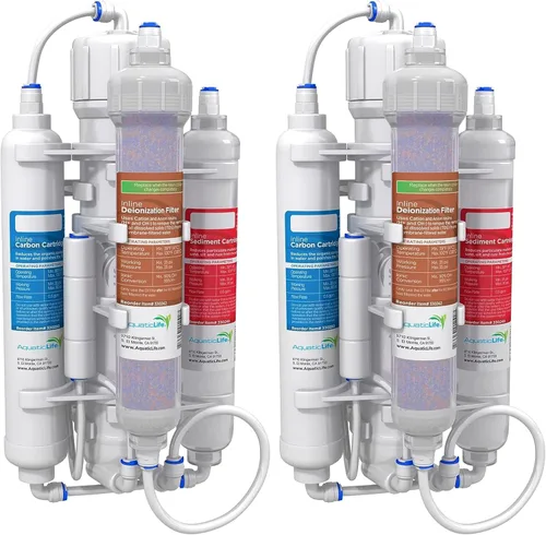 Vista 9 de Sistema de ósmosis reverso Ro Buddie de Aquatic Life La etapa DI que cambia de color sigue la membrana RO para producir agua sin TDS