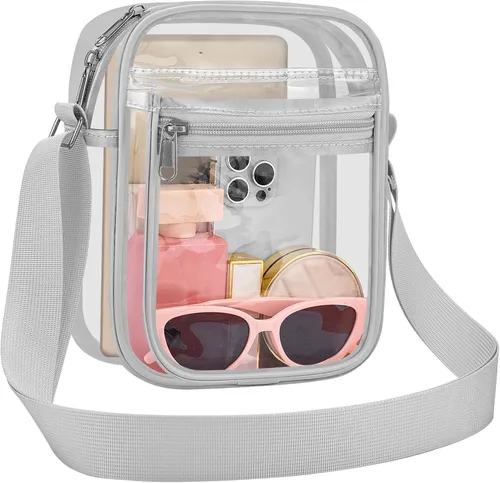 Vista 33 de USPECLARE Clear Bag for Stadium Events Clear Messenger Bag for Men and Women