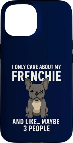 Vista 6 de I Care About My Frenchie & 3 People French Bulldog Owner Case for iPhone XR