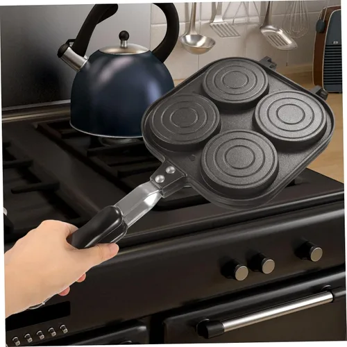 Vista 9 de Molde para tartas de rueda, mini sartenes creativas para huevos, placa antiadherente, sartén para pan de pan, cacerolas para placas de inducción