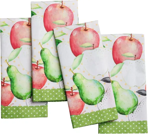 Vista 168 de Maison d' Hermine Juego de 4 servilletas de tela 100% algodón, suaves y duraderas, servilletas cuadradas reutilizables para uso diario, lavables