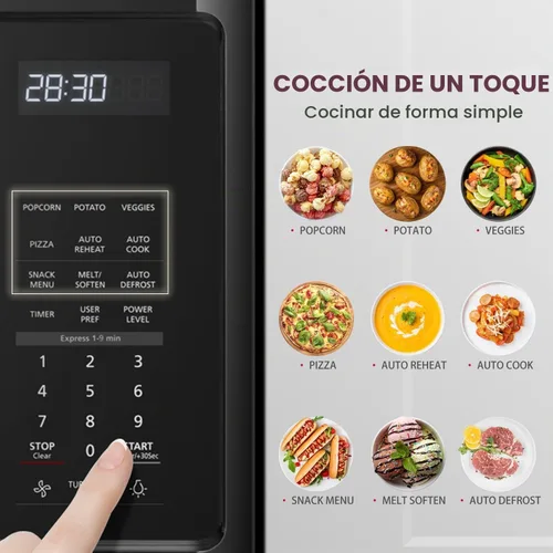 Vista 3 de GASLAND Microondas sobre la estufa de 30 pulgadas, 1.9 pies cúbicos. Microondas sobre la cocina con 11 niveles de potencia, cocinado con un toque